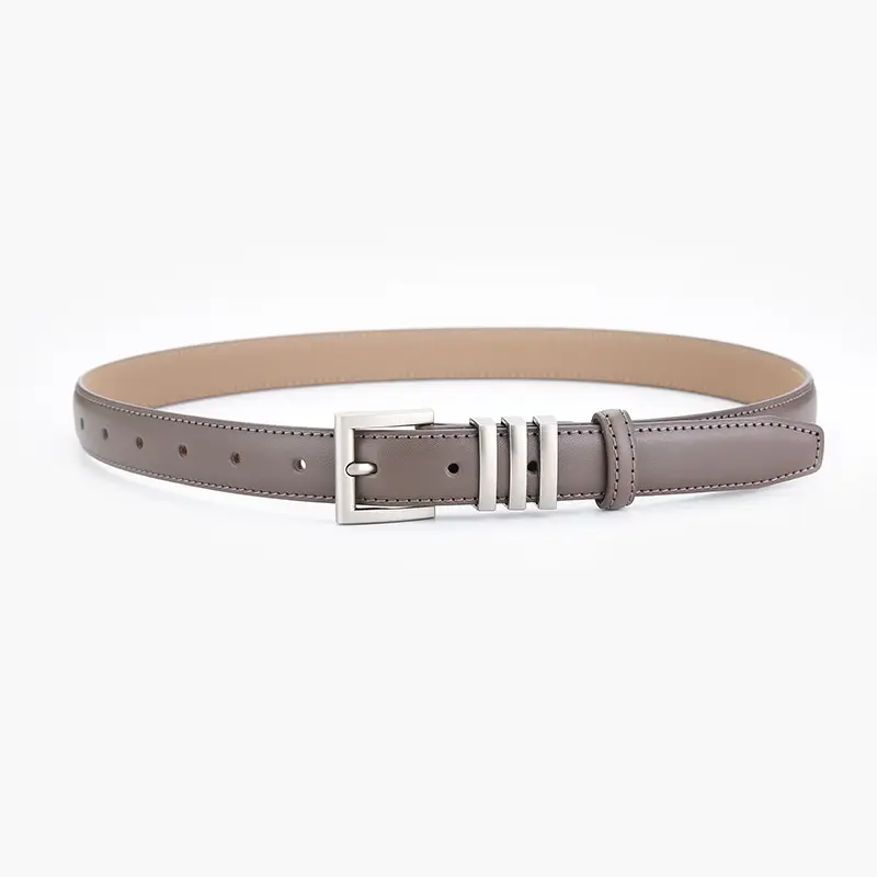 Women Genuine Leather Belt with Retro Buckle - Image 5