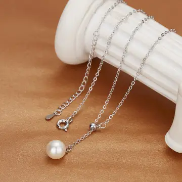 Pearl Rabbit Pendant with Gold Chain — feature 4