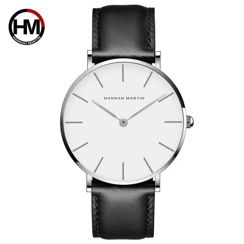 Men's European Watch Black Strap Quartz Movement - Image 14