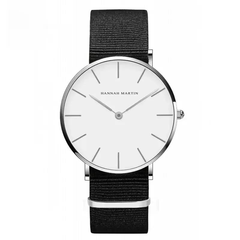 Men's European Watch Black Strap Quartz Movement - Image 6