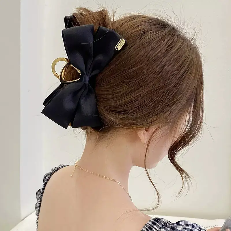 White Deer Bow Hair Clip for Women Autumn Winter - Image 5