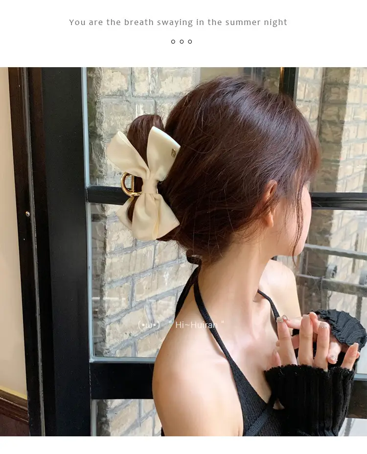 White Deer Bow Hair Clip for Women Autumn Winter — feature 10