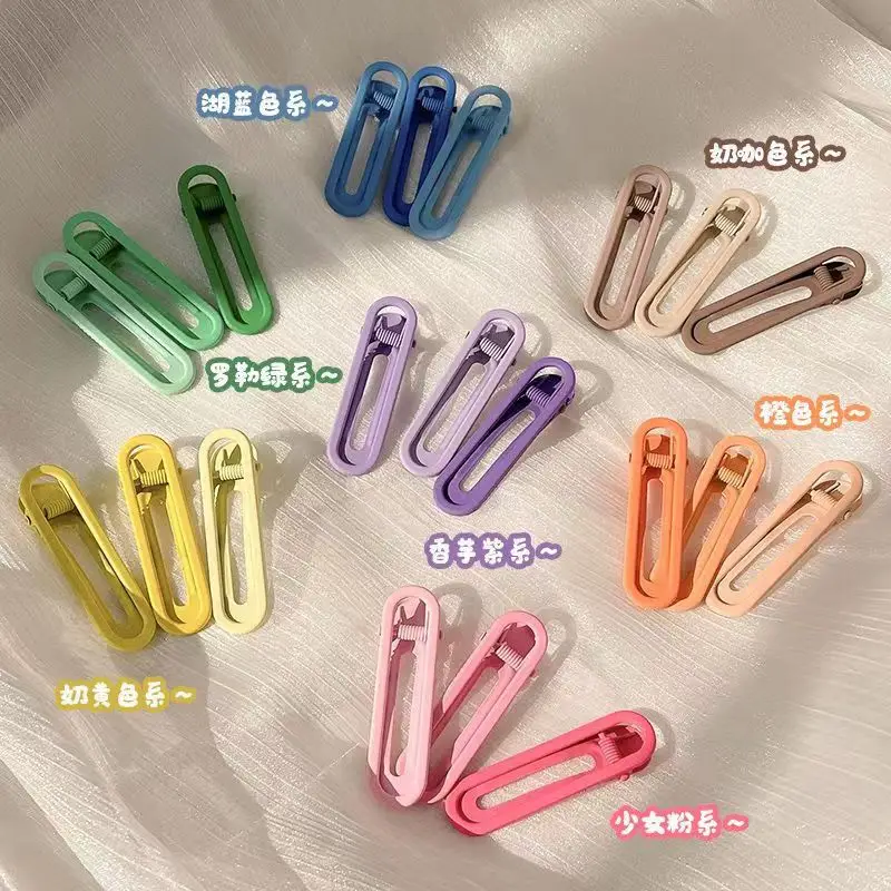 Japanese & Korean Hollow Oval Hairpins 3 Pack Orange - Image 8