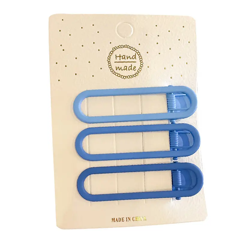 Japanese & Korean Hollow Oval Hairpins 3 Pack Orange - Image 11