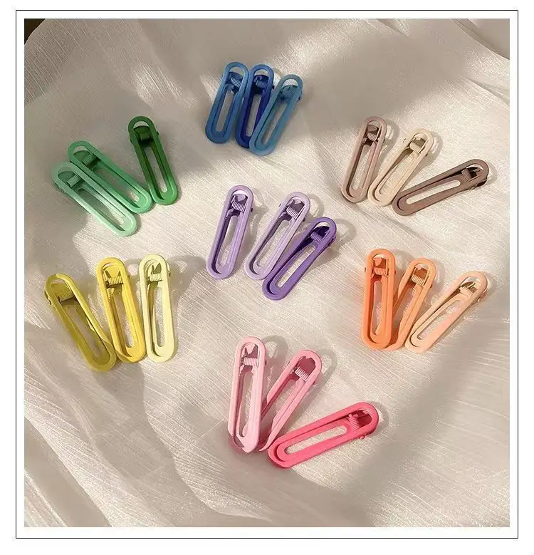 Japanese & Korean Hollow Oval Hairpins 3 Pack Orange — feature 2