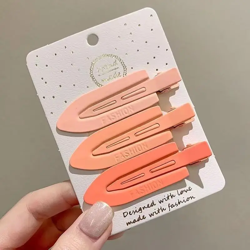 Japanese & Korean Hollow Oval Hairpins 3 Pack Orange - Image 5