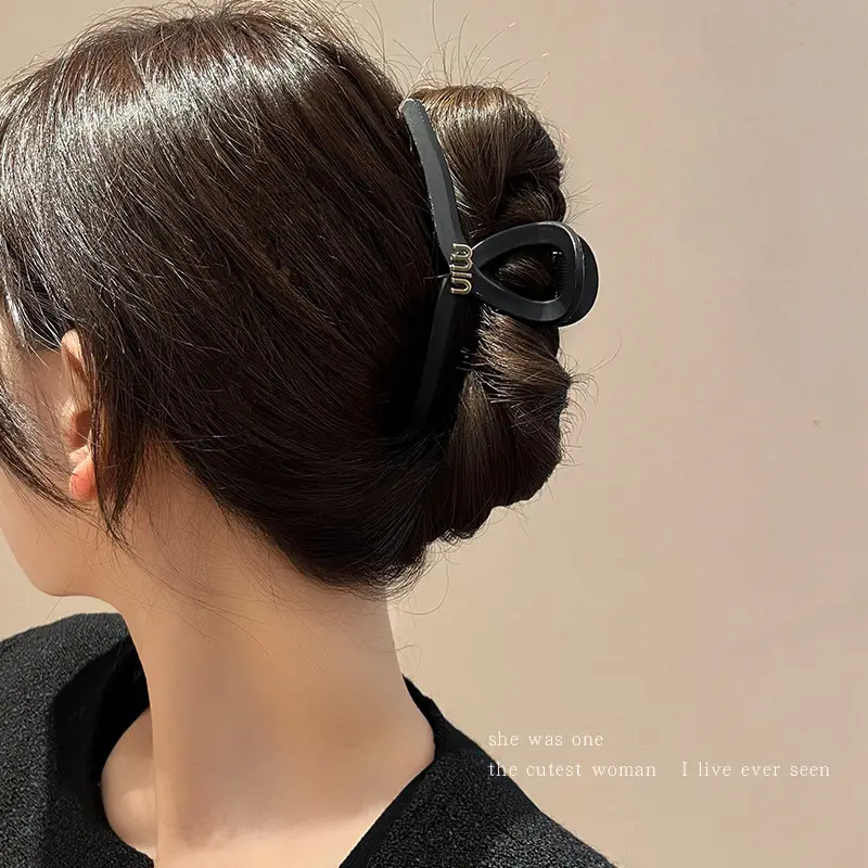 Black High Ponytail Clip Women's 2022 New - Image 8