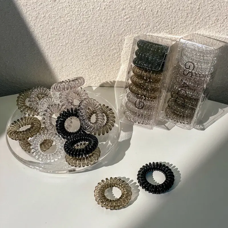 Black Hair Rope for Women - 1 Pc Small Fresh Hair Ring