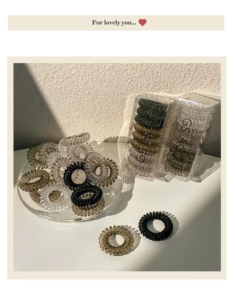 Black Hair Rope for Women - 1 Pc Small Fresh Hair Ring — feature 17