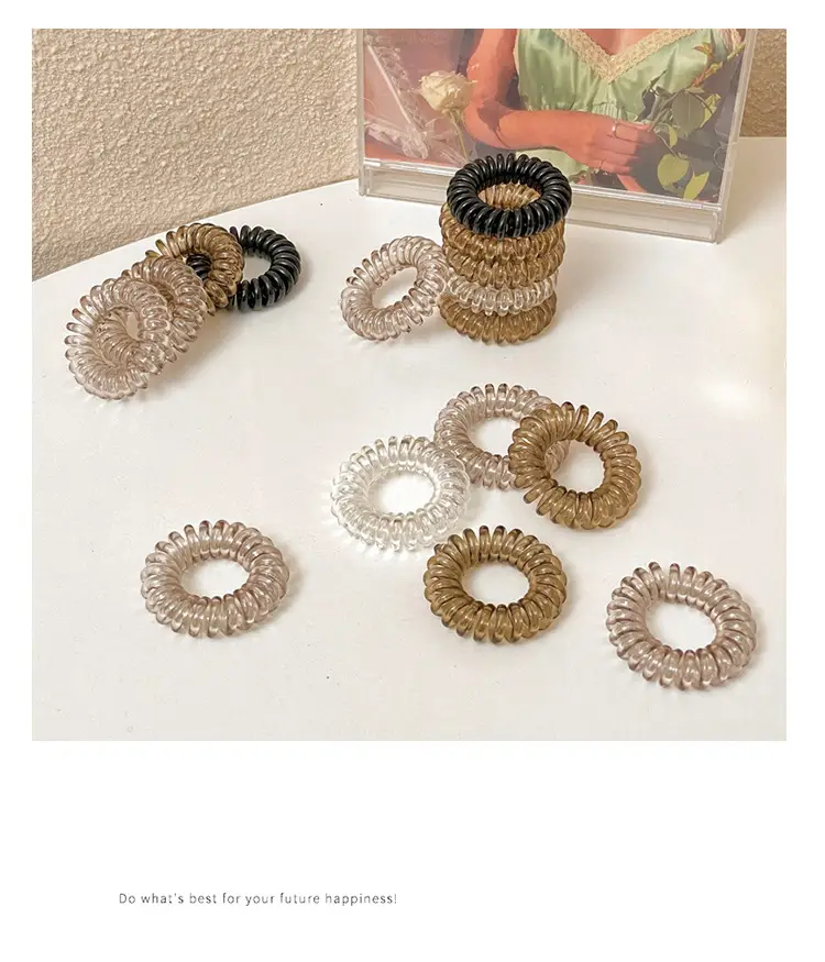 Black Hair Rope for Women - 1 Pc Small Fresh Hair Ring — feature 21