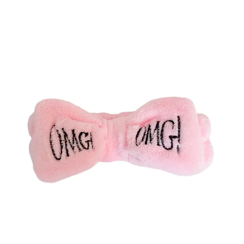 Pink Embroidered Bow Headband for Women - Image 20