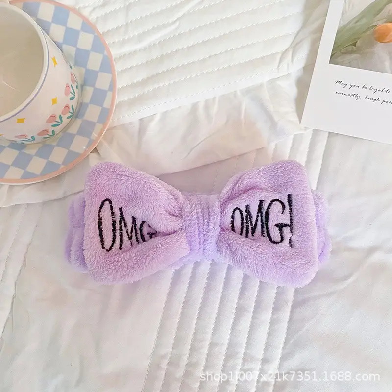 Pink Embroidered Bow Headband for Women - Image 13