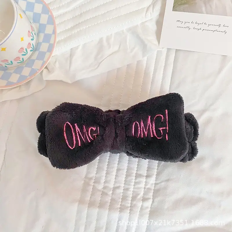 Pink Embroidered Bow Headband for Women - Image 8