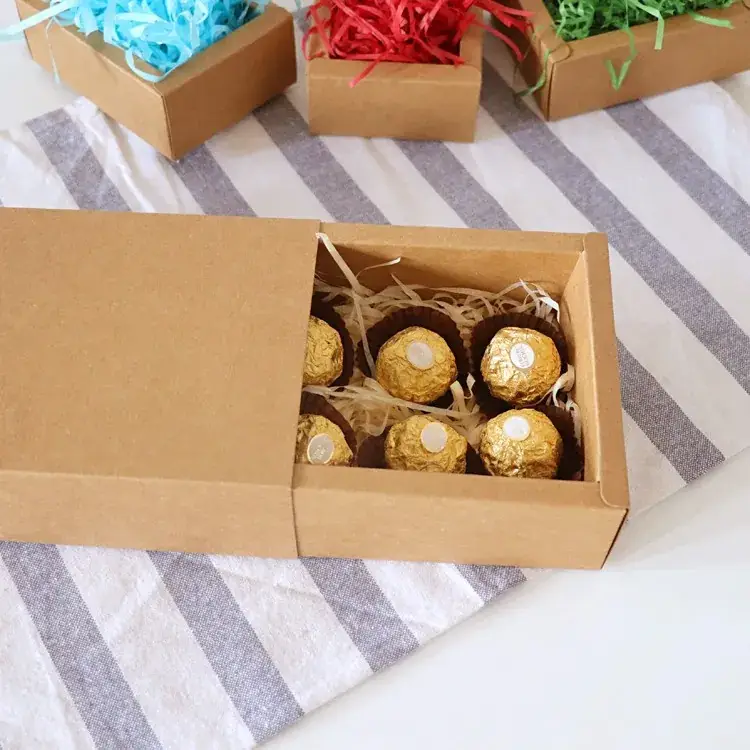 Factory Spot Raffa Grass Shredded Paper Silk Wedding Candy Gift Box - Image 5
