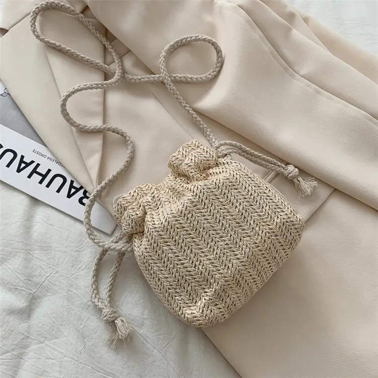 White Knitted Crossbody Bag for Women 2026 Summer - Image 4