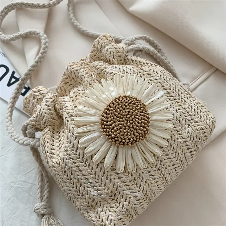 White Knitted Crossbody Bag for Women 2026 Summer - Image 5