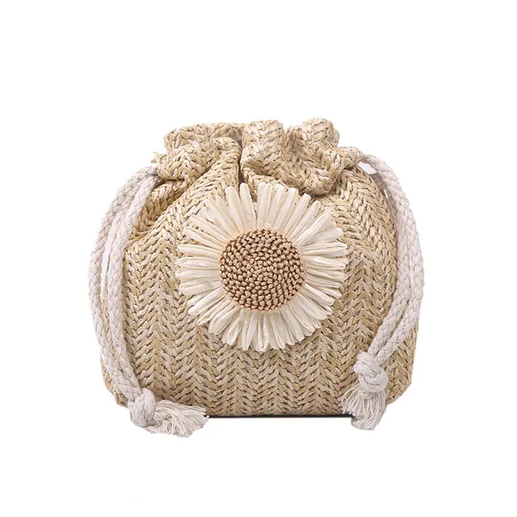 White Knitted Crossbody Bag for Women 2026 Summer - Image 2