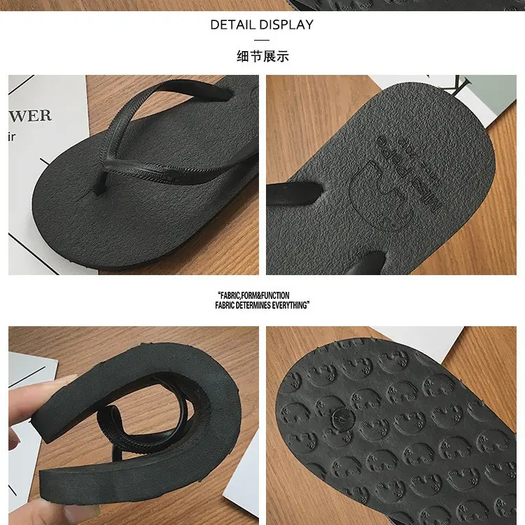 2023 Cartoon Doll Flip Flops Women Summer Flat Sandals