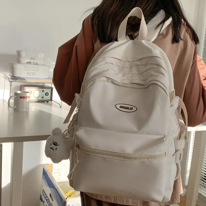 Black New Schoolbag for Girls Large Capacity Campus Backpack - Image 11