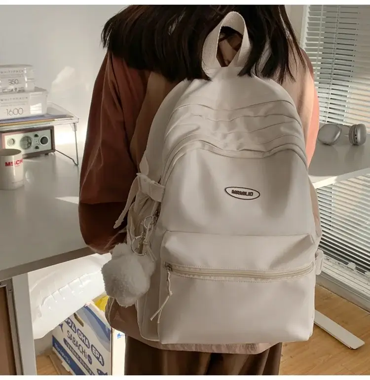 Black New Schoolbag for Girls Large Capacity Campus Backpack — feature 18