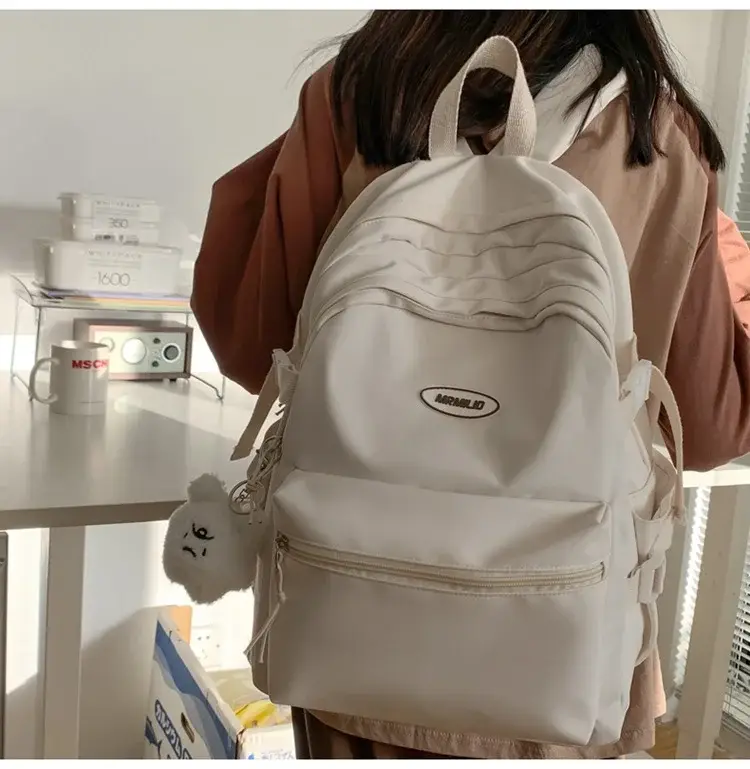 Black New Schoolbag for Girls Large Capacity Campus Backpack — feature 19