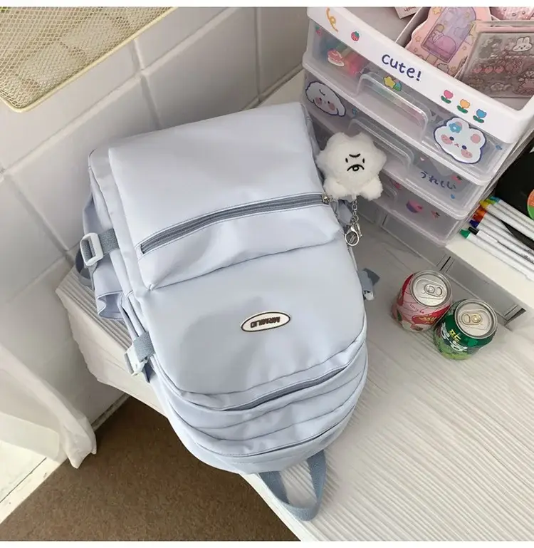 Black New Schoolbag for Girls Large Capacity Campus Backpack — feature 23