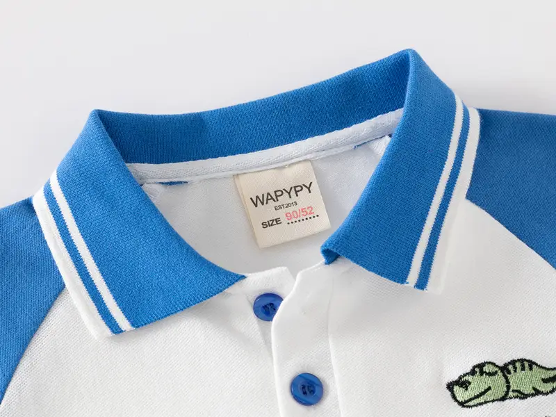 Boys Red White Polo T-Shirt Summer Korean Children's Clothing Wholesale — feature 6