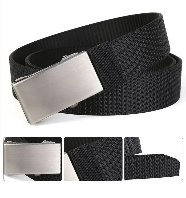 Men's Gold Nylon Belt with Automatic Buckle β feature 10