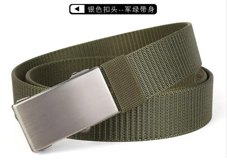 Men's Gold Nylon Belt with Automatic Buckle β feature 13