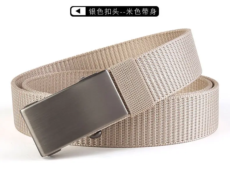 Men's Gold Nylon Belt with Automatic Buckle β feature 14
