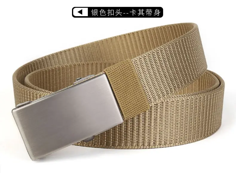 Men's Gold Nylon Belt with Automatic Buckle β feature 15