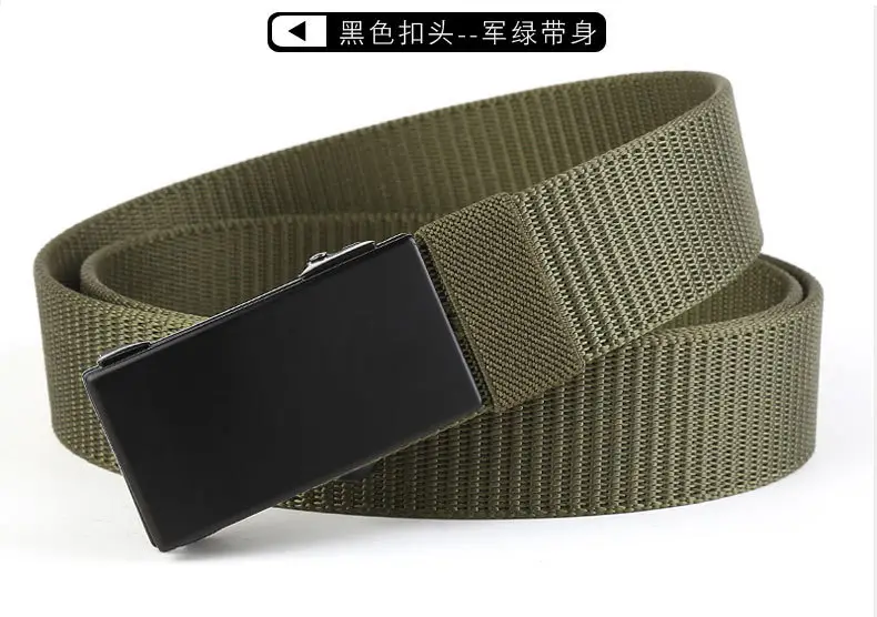 Men's Gold Nylon Belt with Automatic Buckle β feature 20