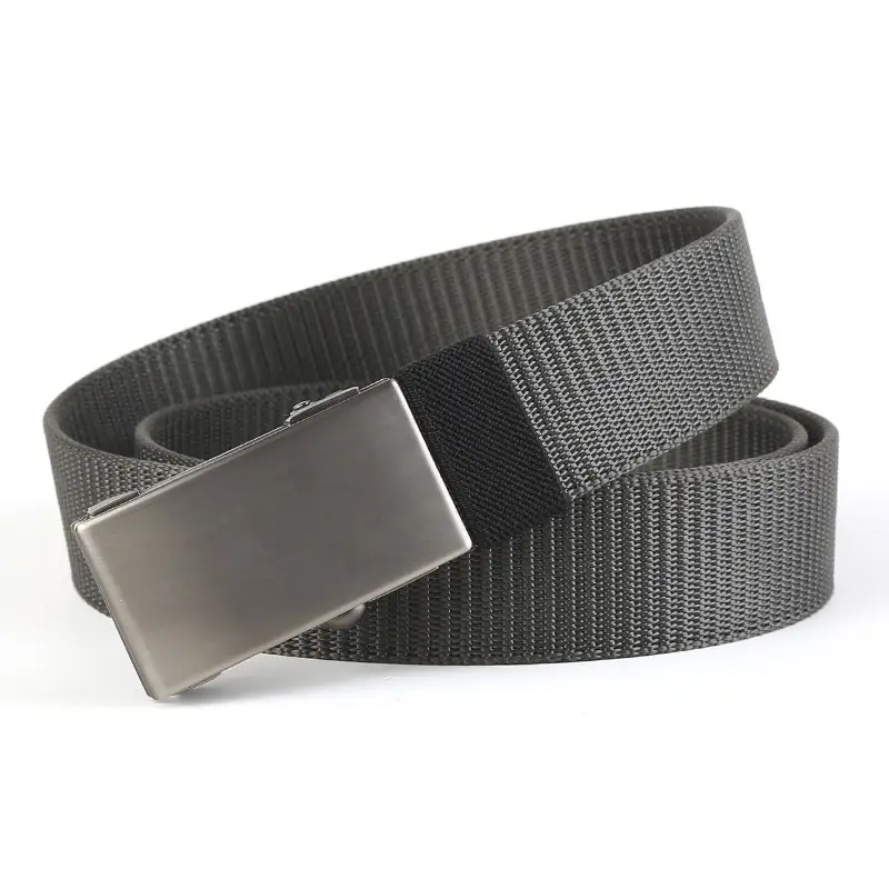 Men's Gold Nylon Belt with Automatic Buckle - Image 13