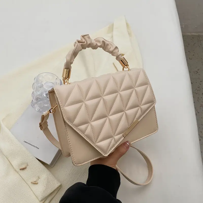Black Quilted One-Shoulder Women's Handbag - Image 6