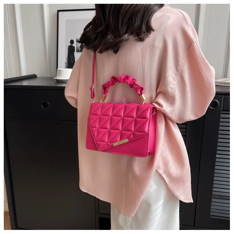 Black Quilted One-Shoulder Women's Handbag — feature 14