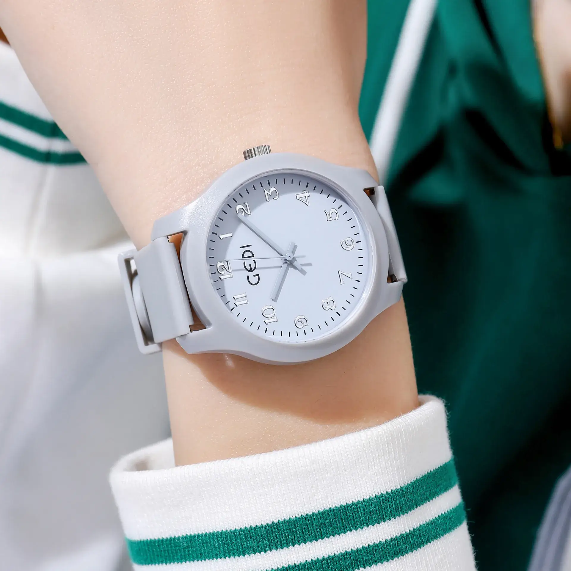 Gedhi Silicone Student Watch Candy Color Waterproof - Image 7