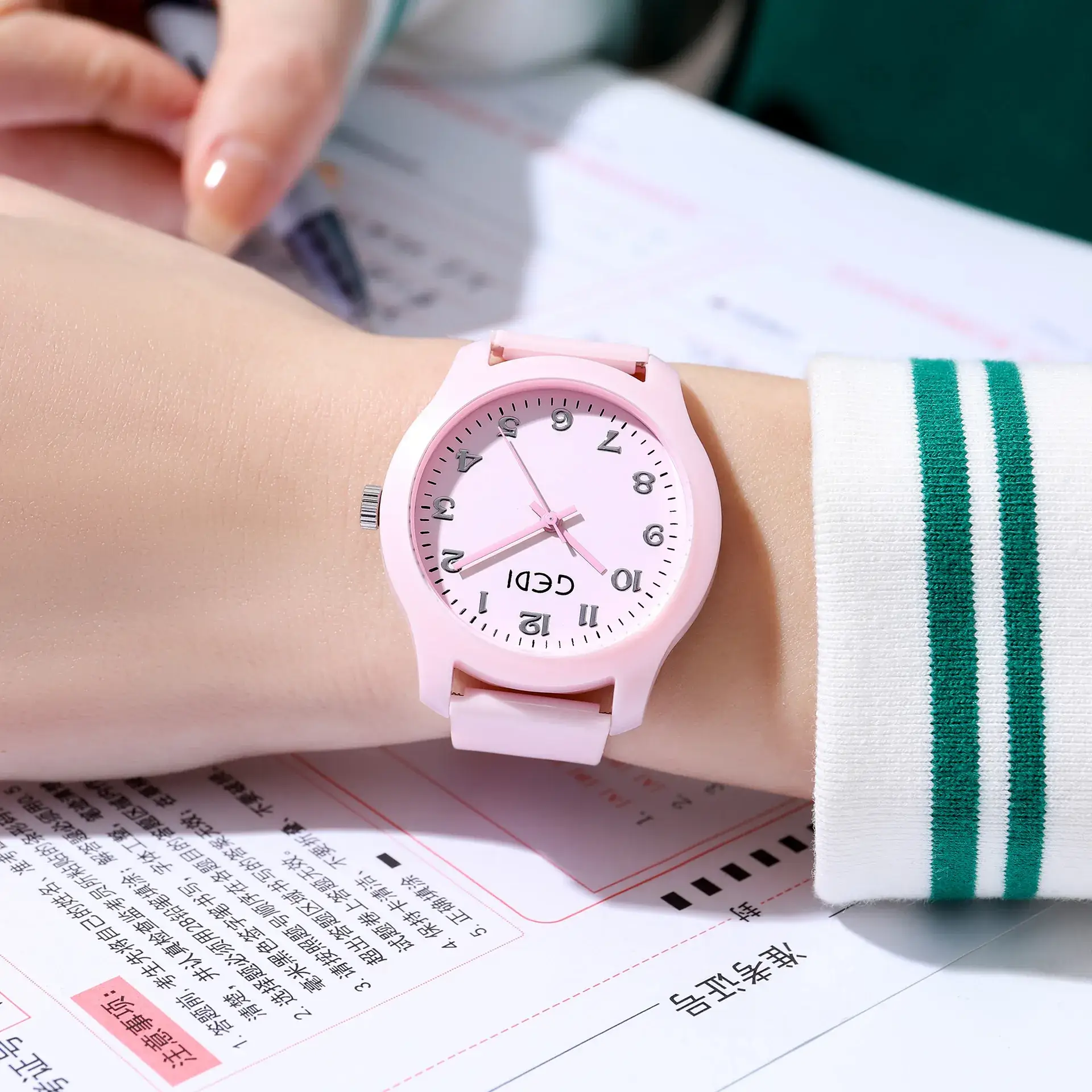 Gedhi Silicone Student Watch Candy Color Waterproof - Image 9
