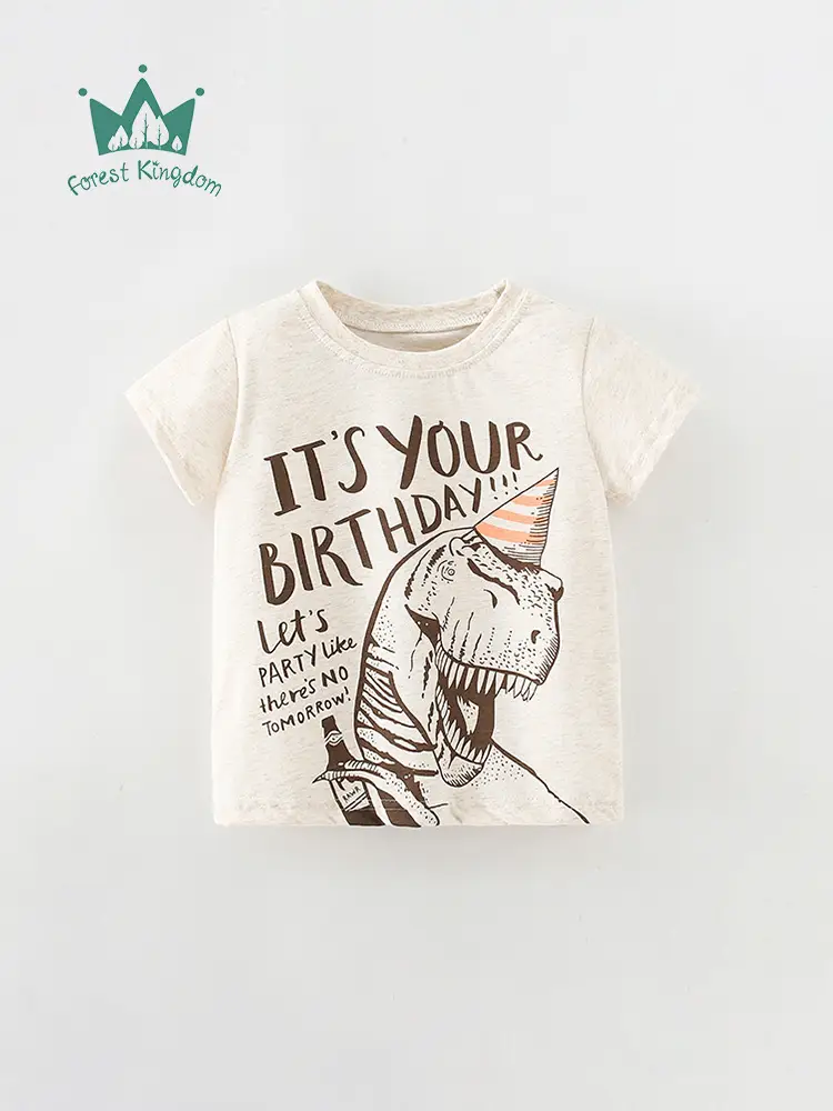 Kids Dinosaur Printed Blue T-Shirt Boys Summer - Image 11