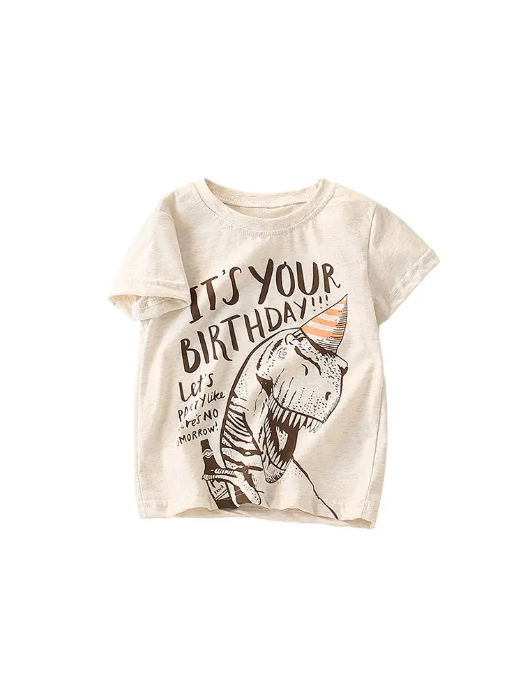 Kids Dinosaur Printed Blue T-Shirt Boys Summer - Image 15