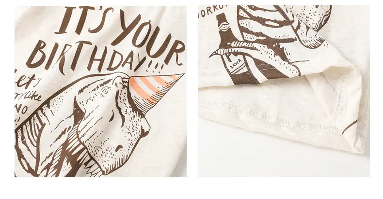 Kids Dinosaur Printed Blue T-Shirt Boys Summer — feature 11