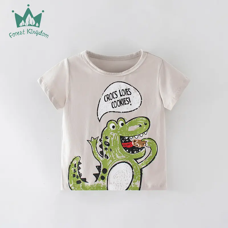 Kids Dinosaur Printed Blue T-Shirt Boys Summer - Image 10