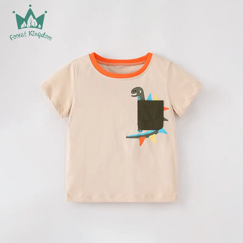 Kids Dinosaur Printed Blue T-Shirt Boys Summer - Image 6