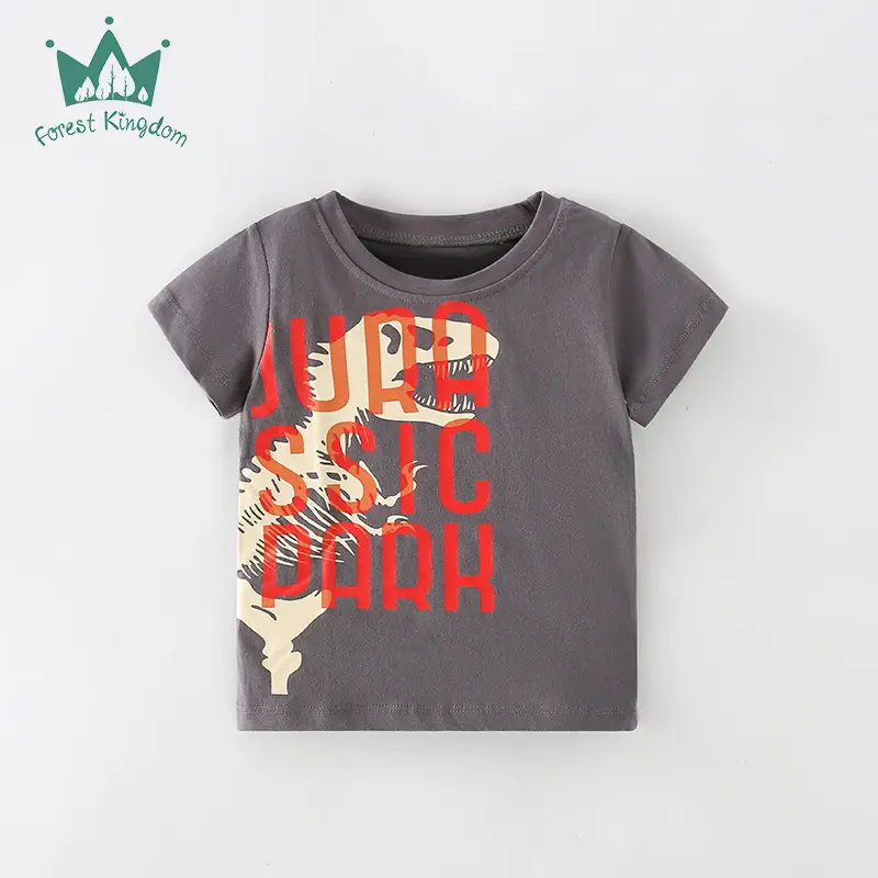 Kids Dinosaur Printed Blue T-Shirt Boys Summer - Image 8