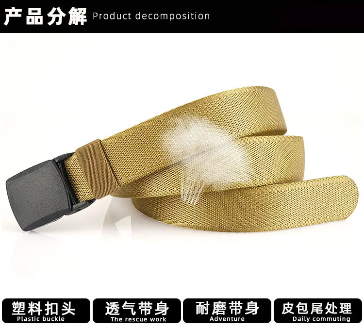 YKK Buckle Safety Belt with Thick Elastic Nylon Strap β feature 11