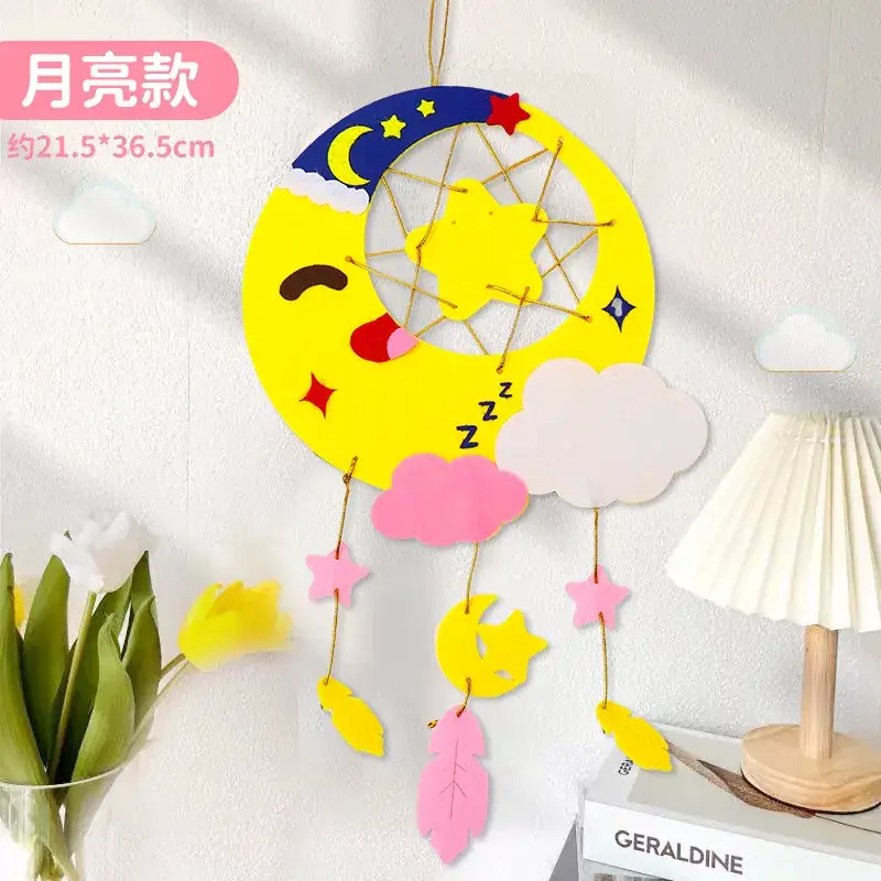 Children's DIY Dream Catcher Wind Chime Ornament Set - Image 2