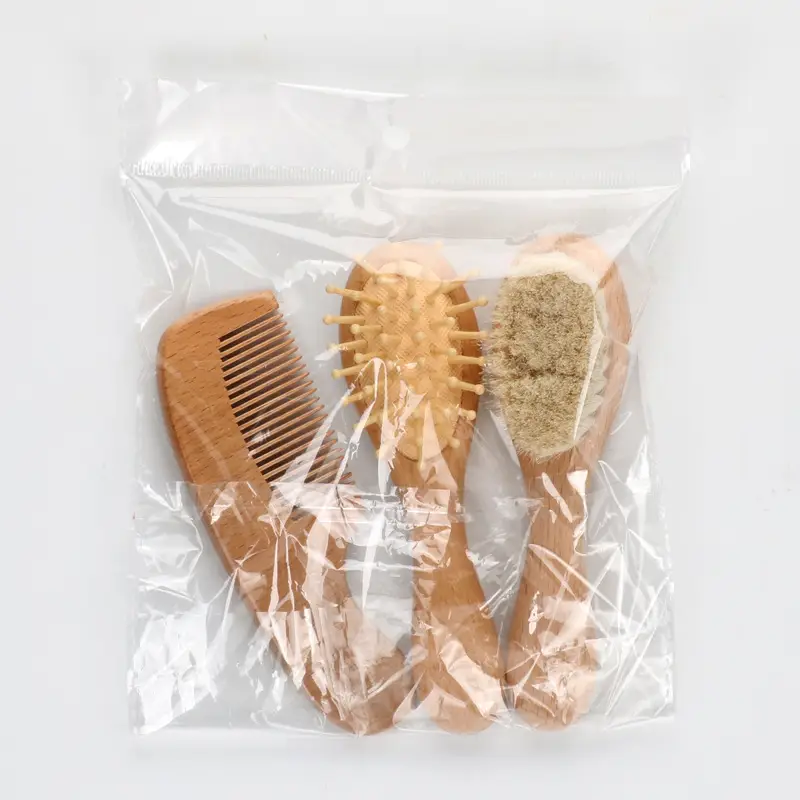 Beech Wood Hair Brushes for Baby Shampoo & Hair Care