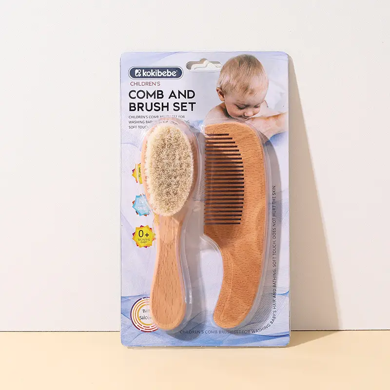 Beech Wood Hair Brushes for Baby Shampoo & Hair Care