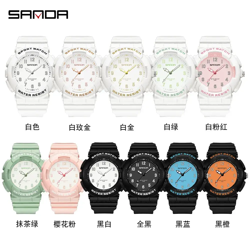 Sanda Waterproof Digital Sport Watch for Students - Image 31