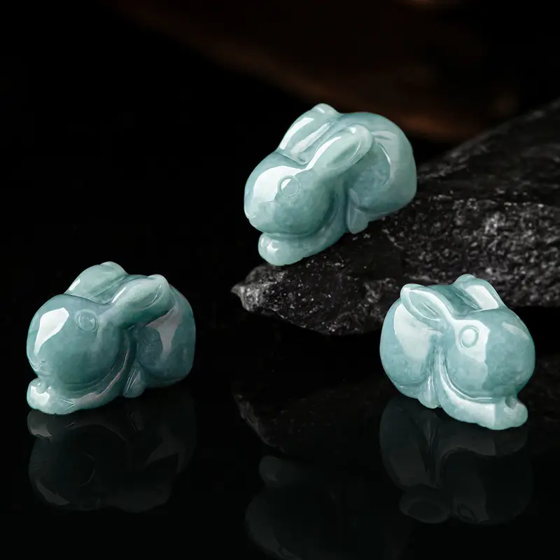 Jade Blue Water Jade Rabbit Pendant Wholesale