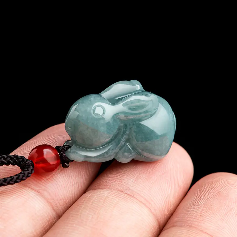 Jade Blue Water Jade Rabbit Pendant Wholesale